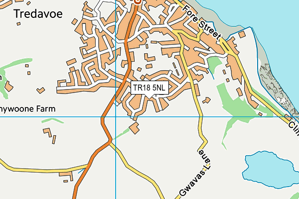 TR18 5NL map - OS VectorMap District (Ordnance Survey)