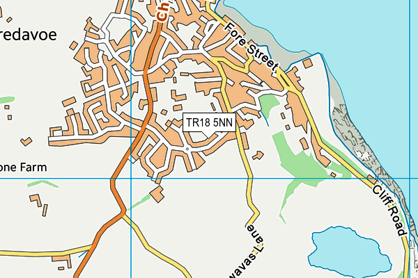 TR18 5NN map - OS VectorMap District (Ordnance Survey)