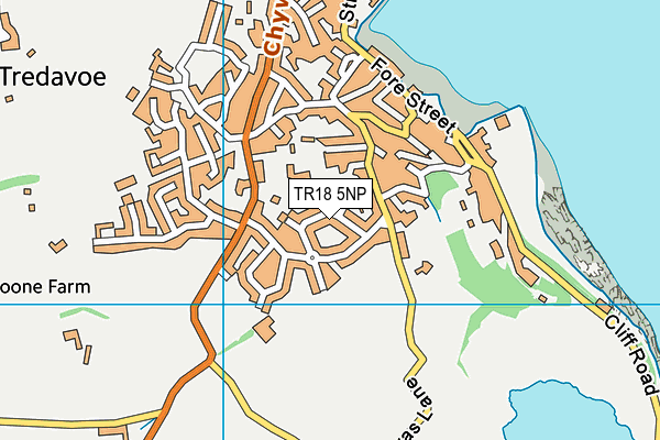 TR18 5NP map - OS VectorMap District (Ordnance Survey)