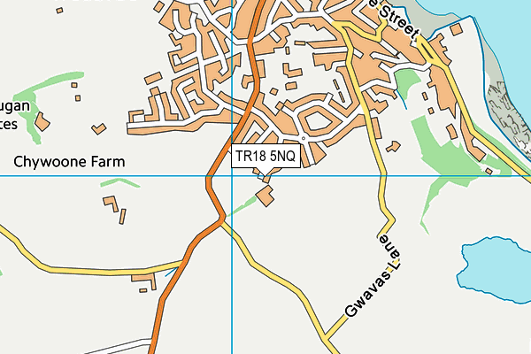 TR18 5NQ map - OS VectorMap District (Ordnance Survey)