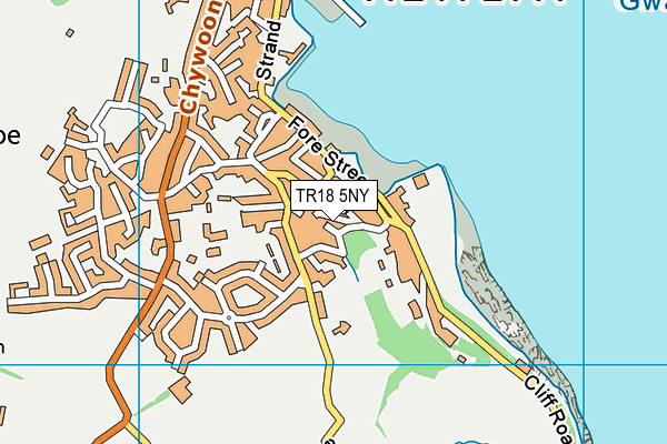 TR18 5NY map - OS VectorMap District (Ordnance Survey)