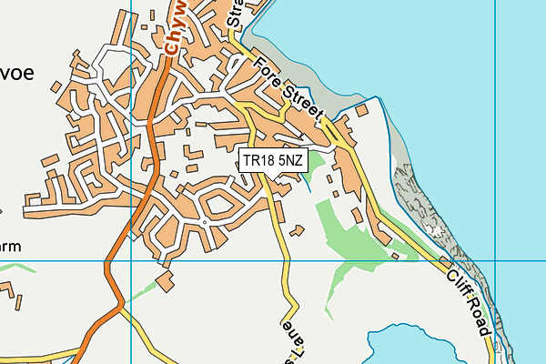 TR18 5NZ map - OS VectorMap District (Ordnance Survey)