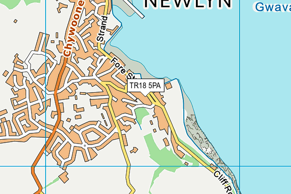 TR18 5PA map - OS VectorMap District (Ordnance Survey)