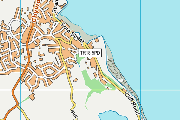 TR18 5PD map - OS VectorMap District (Ordnance Survey)