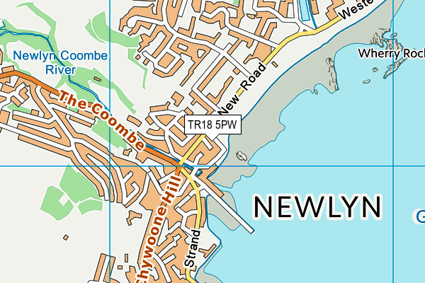 TR18 5PW map - OS VectorMap District (Ordnance Survey)