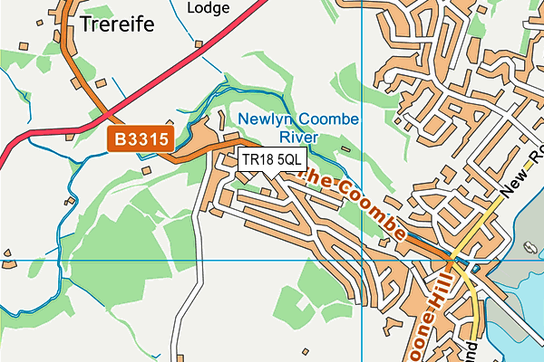 TR18 5QL map - OS VectorMap District (Ordnance Survey)