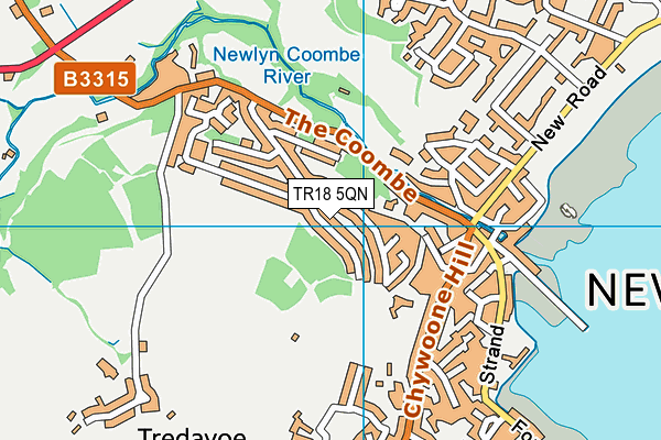 TR18 5QN map - OS VectorMap District (Ordnance Survey)