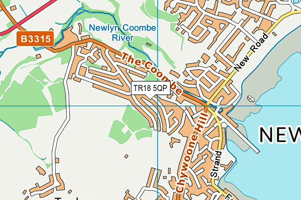 TR18 5QP map - OS VectorMap District (Ordnance Survey)