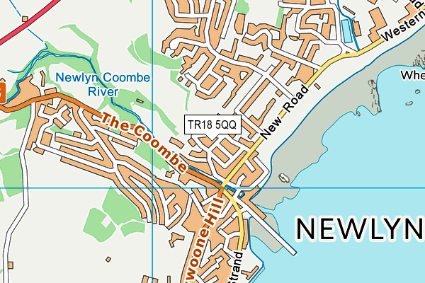 TR18 5QQ map - OS VectorMap District (Ordnance Survey)