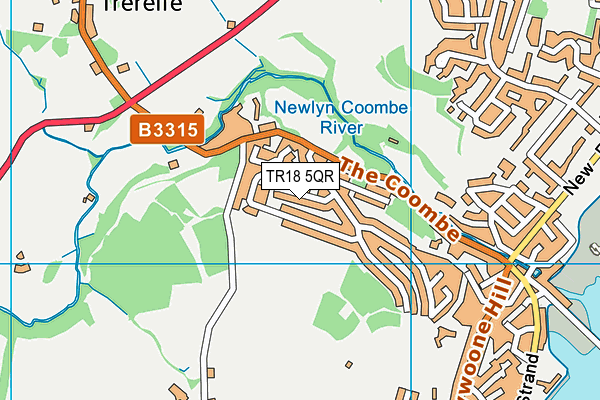 TR18 5QR map - OS VectorMap District (Ordnance Survey)