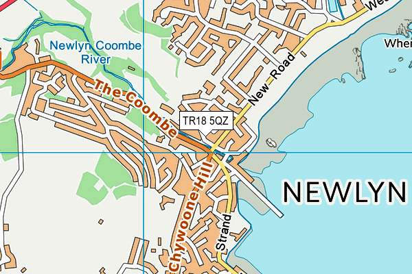 TR18 5QZ map - OS VectorMap District (Ordnance Survey)