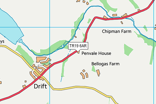 TR19 6AR map - OS VectorMap District (Ordnance Survey)
