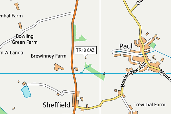 Trungle Parc map (TR19 6AZ) - OS VectorMap District (Ordnance Survey)