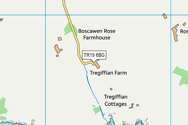 TR19 6BG map - OS VectorMap District (Ordnance Survey)