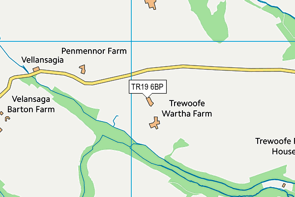 TR19 6BP map - OS VectorMap District (Ordnance Survey)
