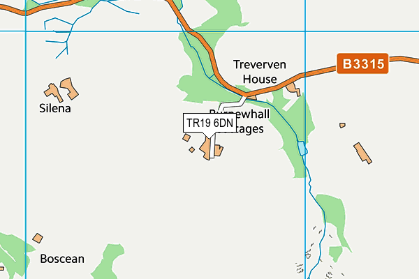 TR19 6DN map - OS VectorMap District (Ordnance Survey)