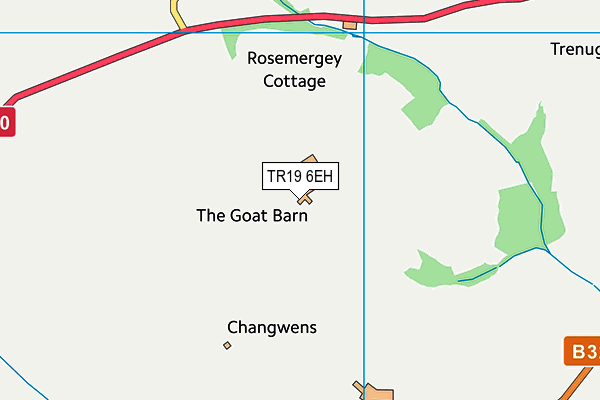 TR19 6EH map - OS VectorMap District (Ordnance Survey)