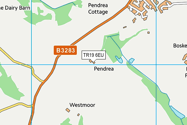 TR19 6EU map - OS VectorMap District (Ordnance Survey)