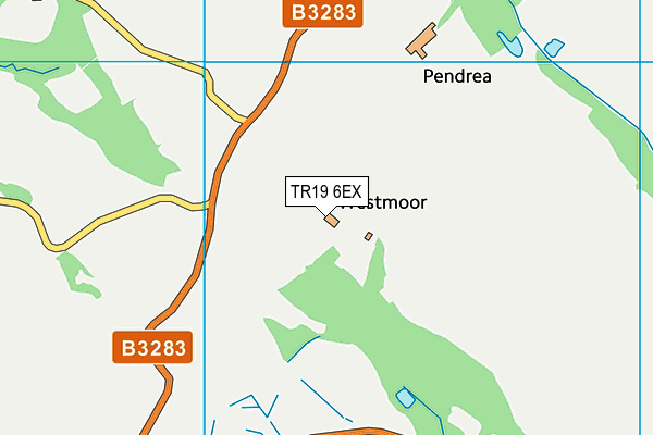 TR19 6EX map - OS VectorMap District (Ordnance Survey)
