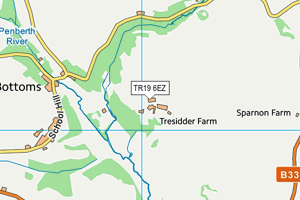 TR19 6EZ map - OS VectorMap District (Ordnance Survey)