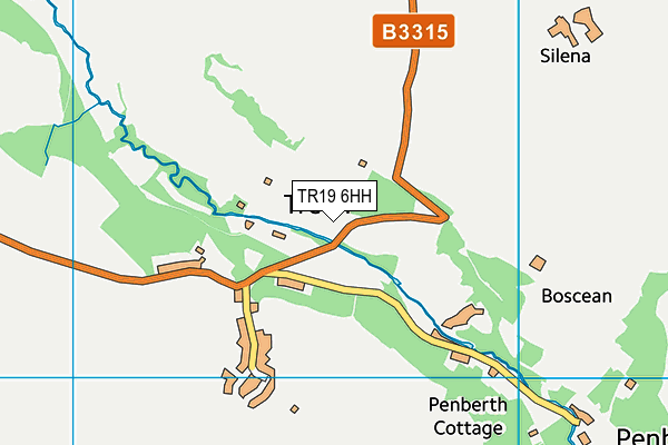 TR19 6HH map - OS VectorMap District (Ordnance Survey)