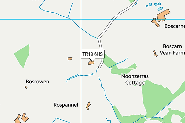 TR19 6HS map - OS VectorMap District (Ordnance Survey)