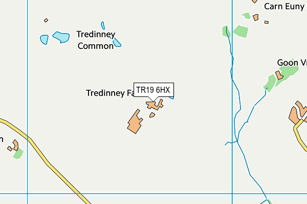 TR19 6HX map - OS VectorMap District (Ordnance Survey)