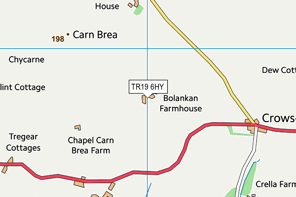 TR19 6HY map - OS VectorMap District (Ordnance Survey)