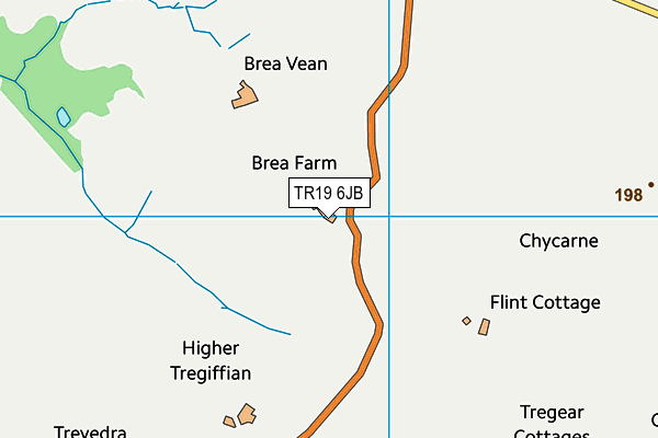 TR19 6JB map - OS VectorMap District (Ordnance Survey)