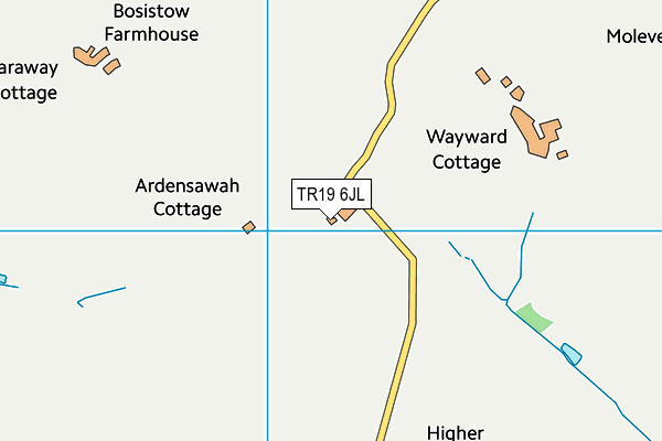 TR19 6JL map - OS VectorMap District (Ordnance Survey)