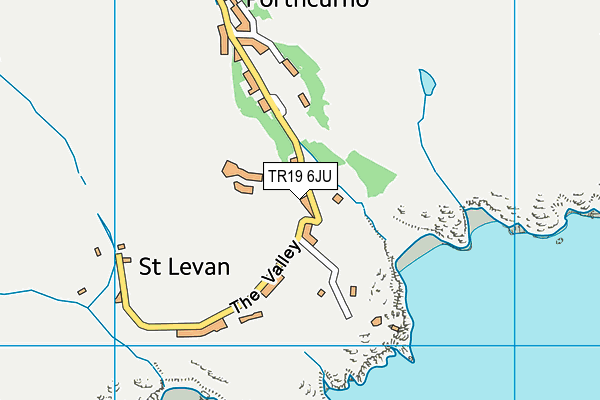 TR19 6JU map - OS VectorMap District (Ordnance Survey)