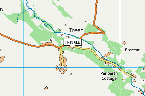 TR19 6LE map - OS VectorMap District (Ordnance Survey)