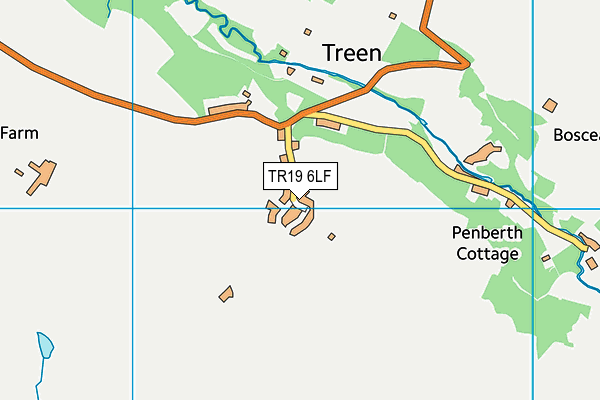 TR19 6LF map - OS VectorMap District (Ordnance Survey)