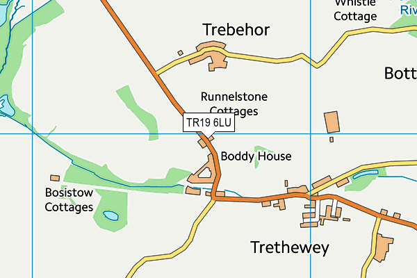 TR19 6LU map - OS VectorMap District (Ordnance Survey)