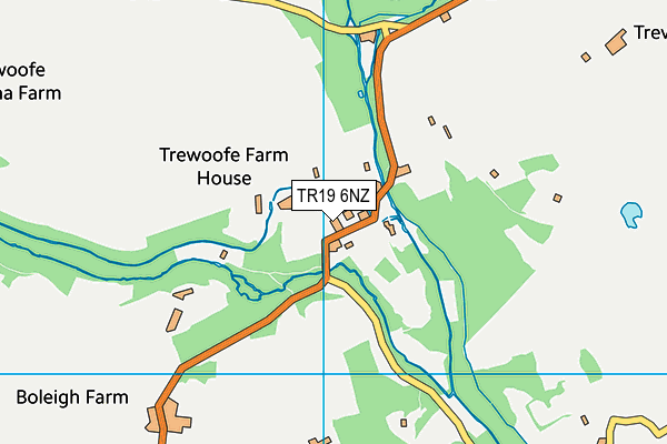TR19 6NZ map - OS VectorMap District (Ordnance Survey)