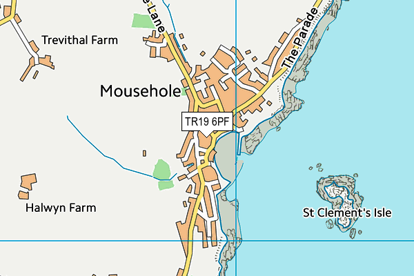 TR19 6PF map - OS VectorMap District (Ordnance Survey)