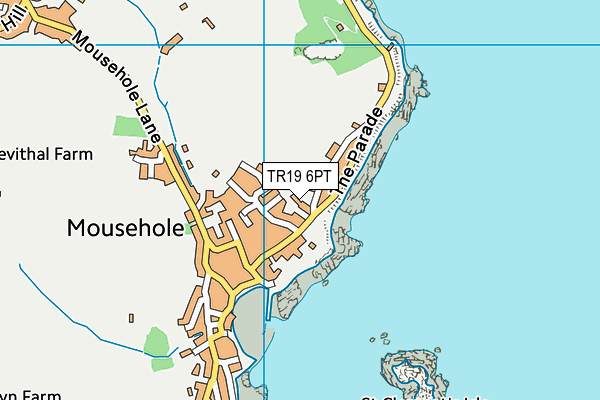 TR19 6PT map - OS VectorMap District (Ordnance Survey)