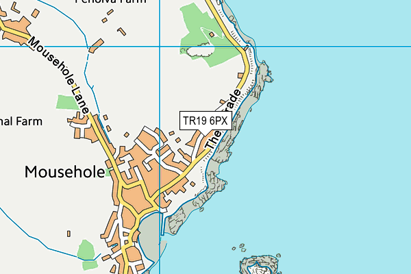TR19 6PX map - OS VectorMap District (Ordnance Survey)