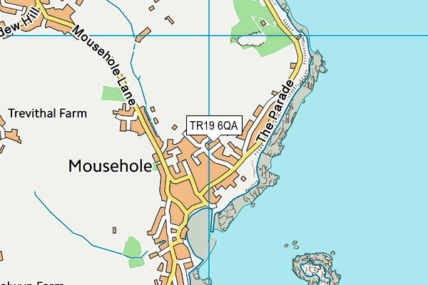 TR19 6QA map - OS VectorMap District (Ordnance Survey)