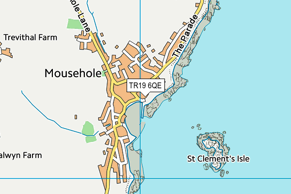 TR19 6QE map - OS VectorMap District (Ordnance Survey)