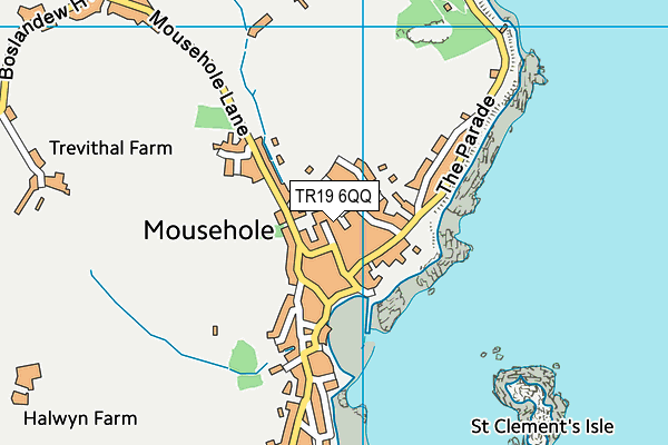 Mousehole School map (TR19 6QQ) - OS VectorMap District (Ordnance Survey)