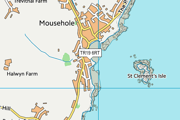 TR19 6RT map - OS VectorMap District (Ordnance Survey)