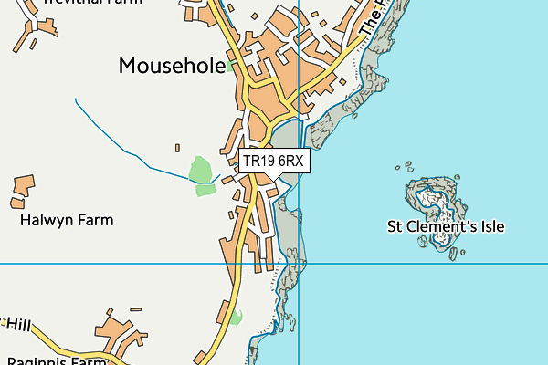 TR19 6RX map - OS VectorMap District (Ordnance Survey)