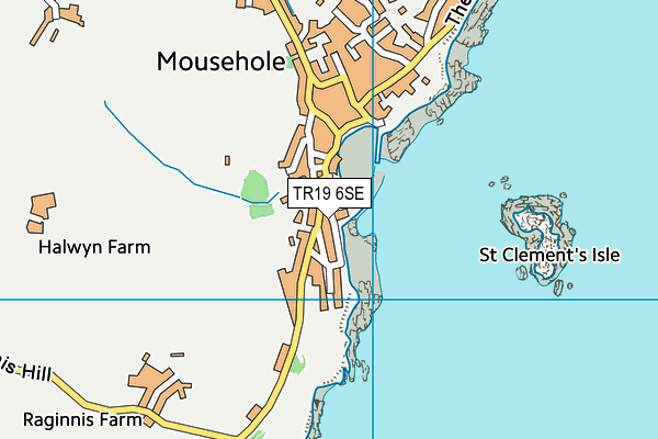 TR19 6SE map - OS VectorMap District (Ordnance Survey)