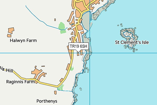 TR19 6SH map - OS VectorMap District (Ordnance Survey)