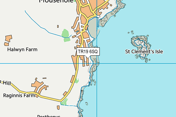 TR19 6SQ map - OS VectorMap District (Ordnance Survey)