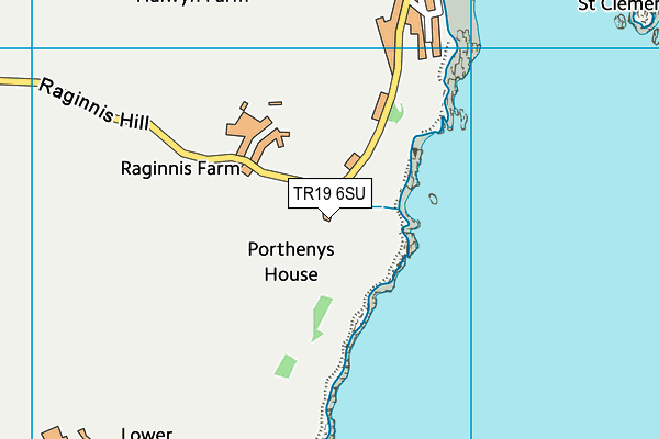 TR19 6SU map - OS VectorMap District (Ordnance Survey)