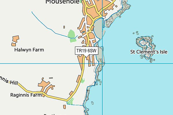 TR19 6SW map - OS VectorMap District (Ordnance Survey)