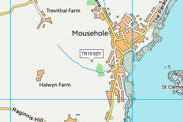 TR19 6SY map - OS VectorMap District (Ordnance Survey)