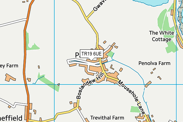 TR19 6UE map - OS VectorMap District (Ordnance Survey)